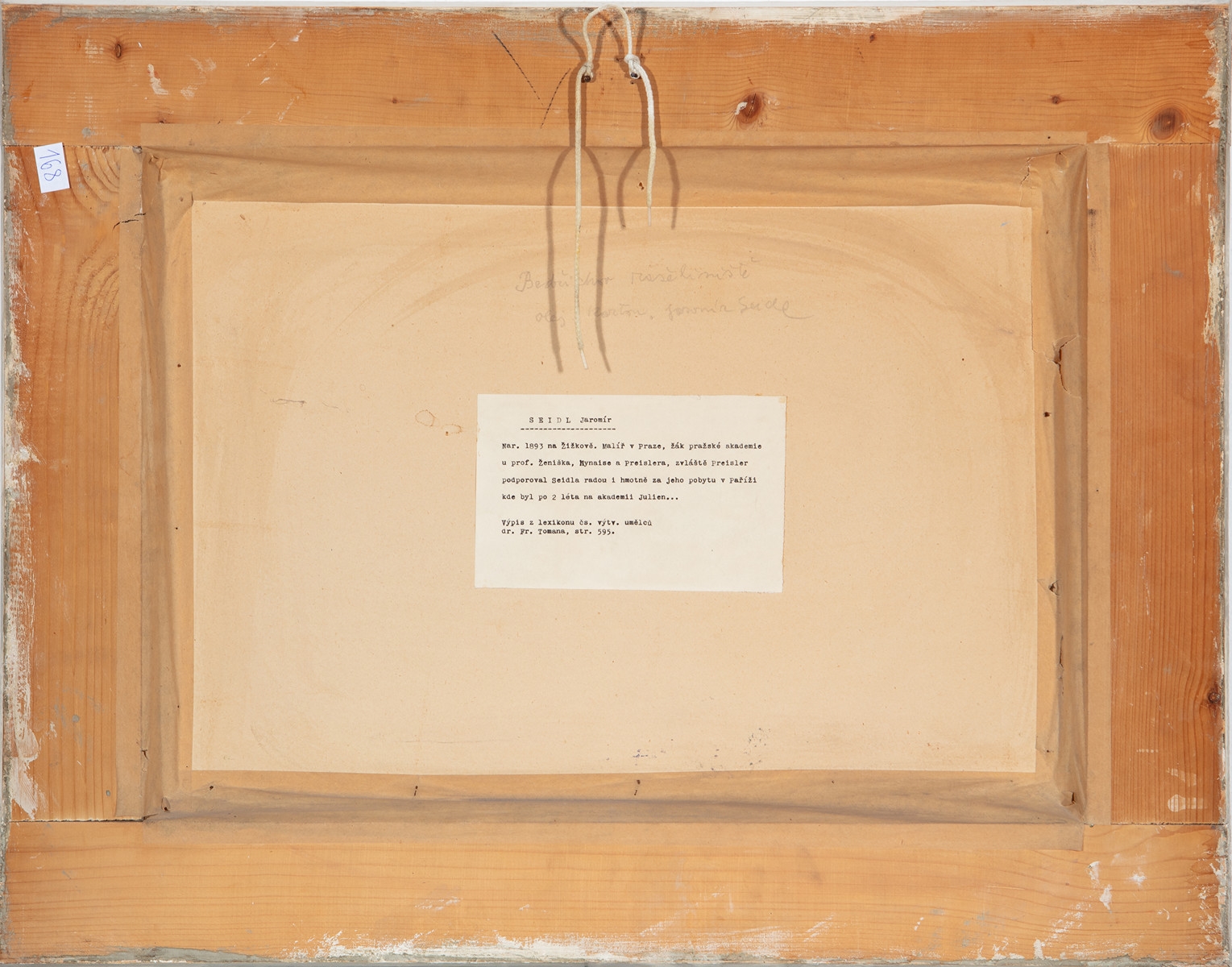 Artwork by Jaromír Seidl, Bedřichov rašeliniště, Made of oil on cardboard