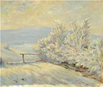 hedge in thehoarfrost - Ernst Lucas