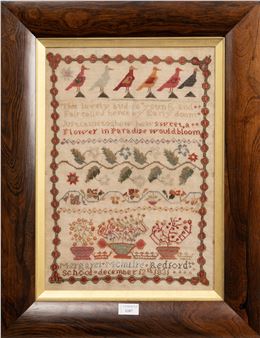 PICTORIAL NEEDLEWORK SAMPLER - Margaret Mcintire