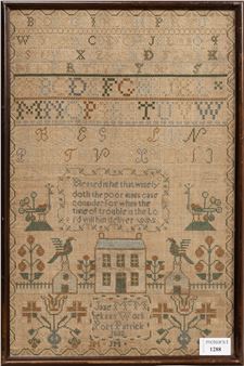 SCOTTISH ALPHABETICAL AND PICTORIAL NEEDLEWORK SAMPLER - Jane Mcmekan