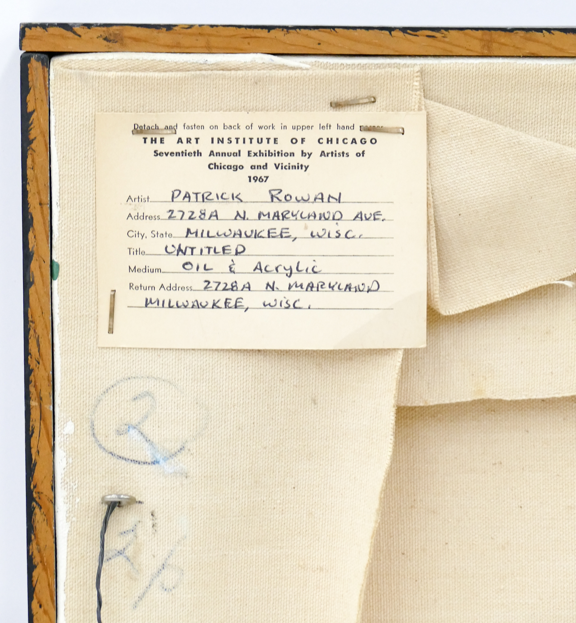 Artwork by Patrick Rowan, Francis Meat, Made of Oil & Acrylic On Canvas