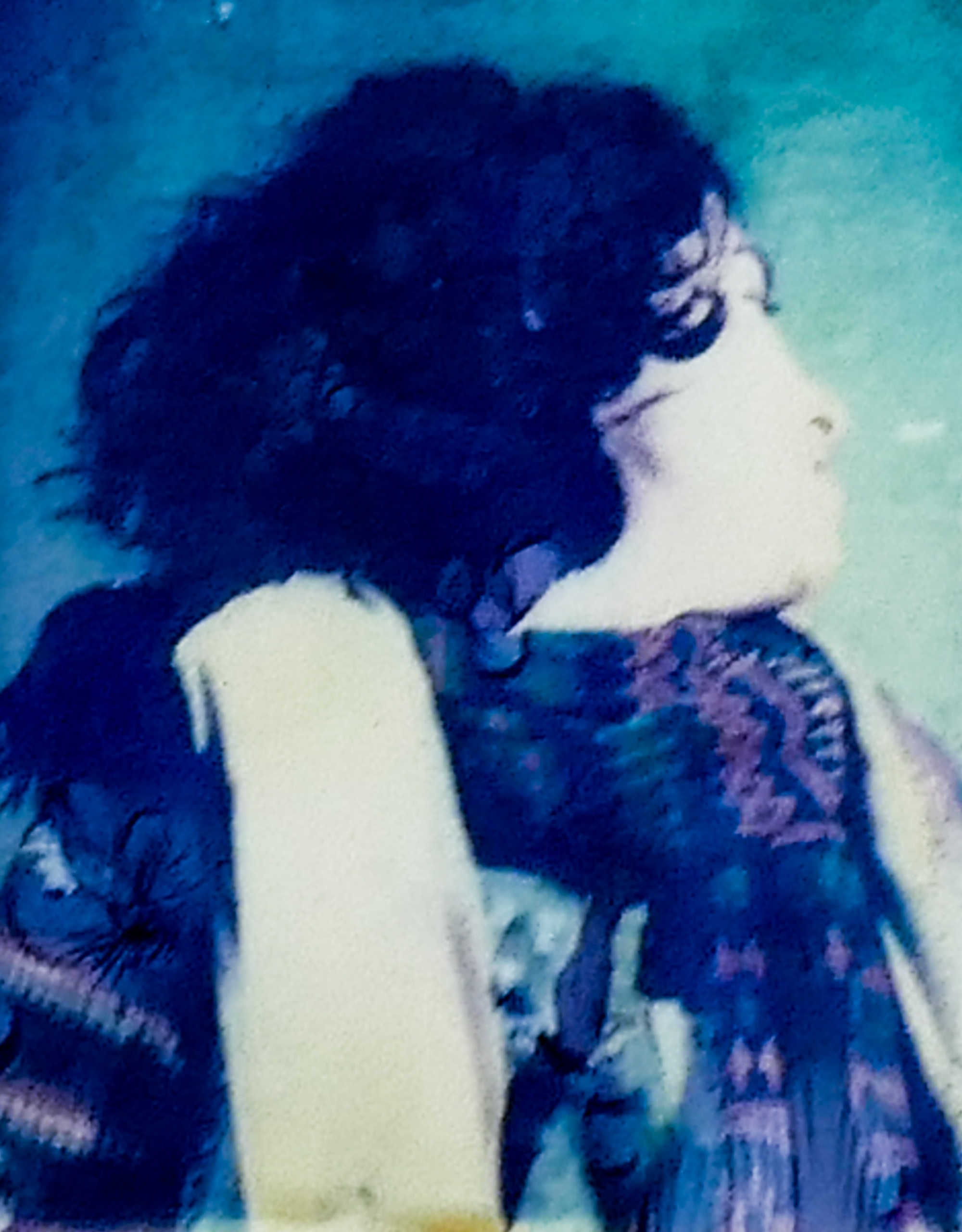 Artwork by Marc Sirinsky, Look Away, Made of Polaroid Transfer Print