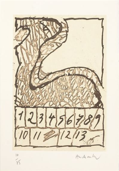 Treize manières de regarder un fragment d'Alechinsky. Dertien manieren om een fragment van Alechinsky te zien