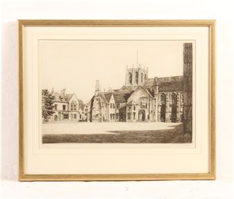 College Courtyard - Charles Herbert Clark