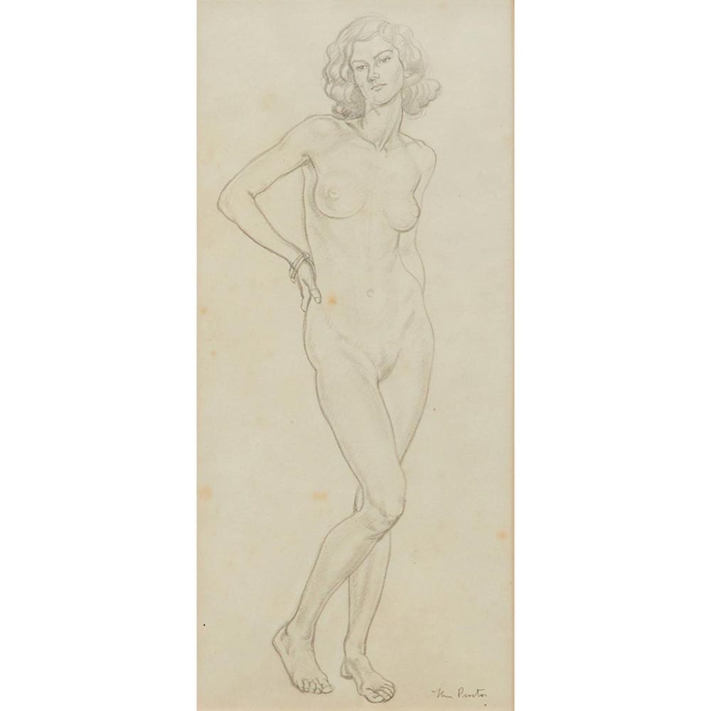 Artwork by Thea Proctor, Nude with Bangle, Made of Pencil On Paper
