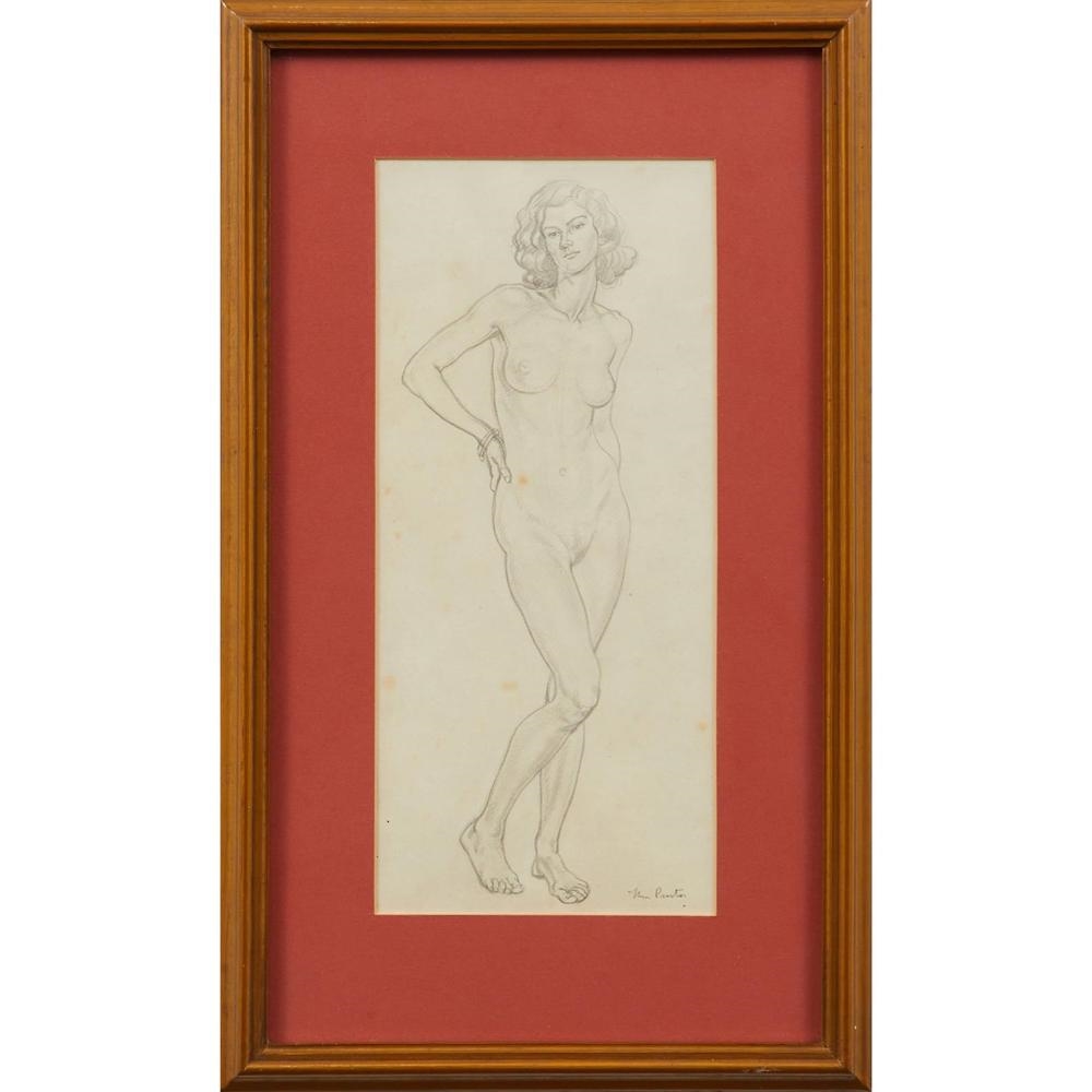 Artwork by Thea Proctor, Nude with Bangle, Made of Pencil On Paper