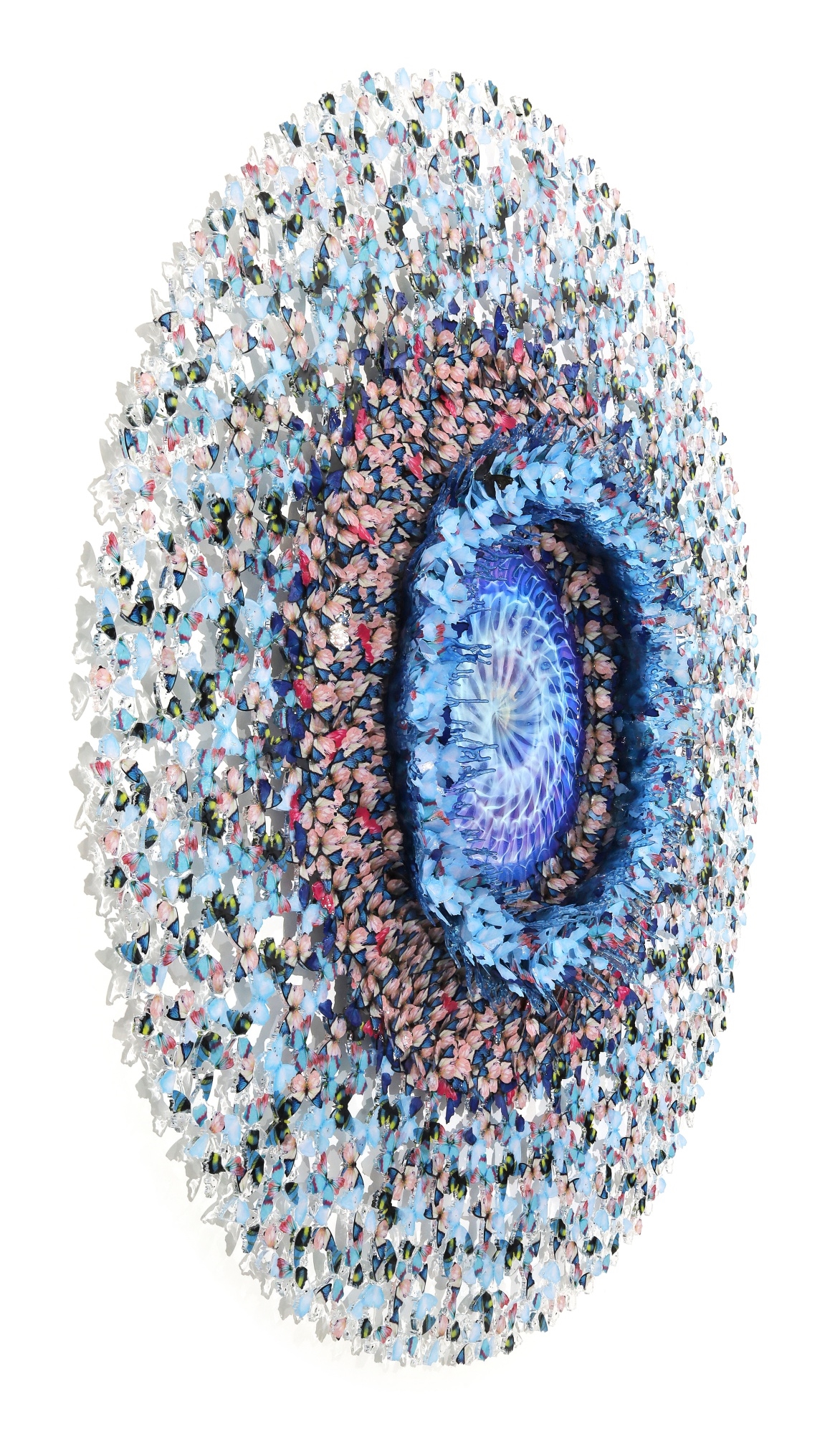 Artwork by Annalù, Annalù (A. Boeretto) | Dreamcatcher Oriental Flower, Made of glass, paper, ink and polycarbonate