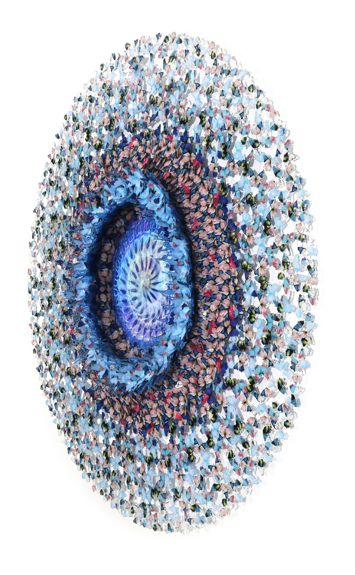 Artwork by Annalù, Annalù (A. Boeretto) | Dreamcatcher Oriental Flower, Made of glass, paper, ink and polycarbonate