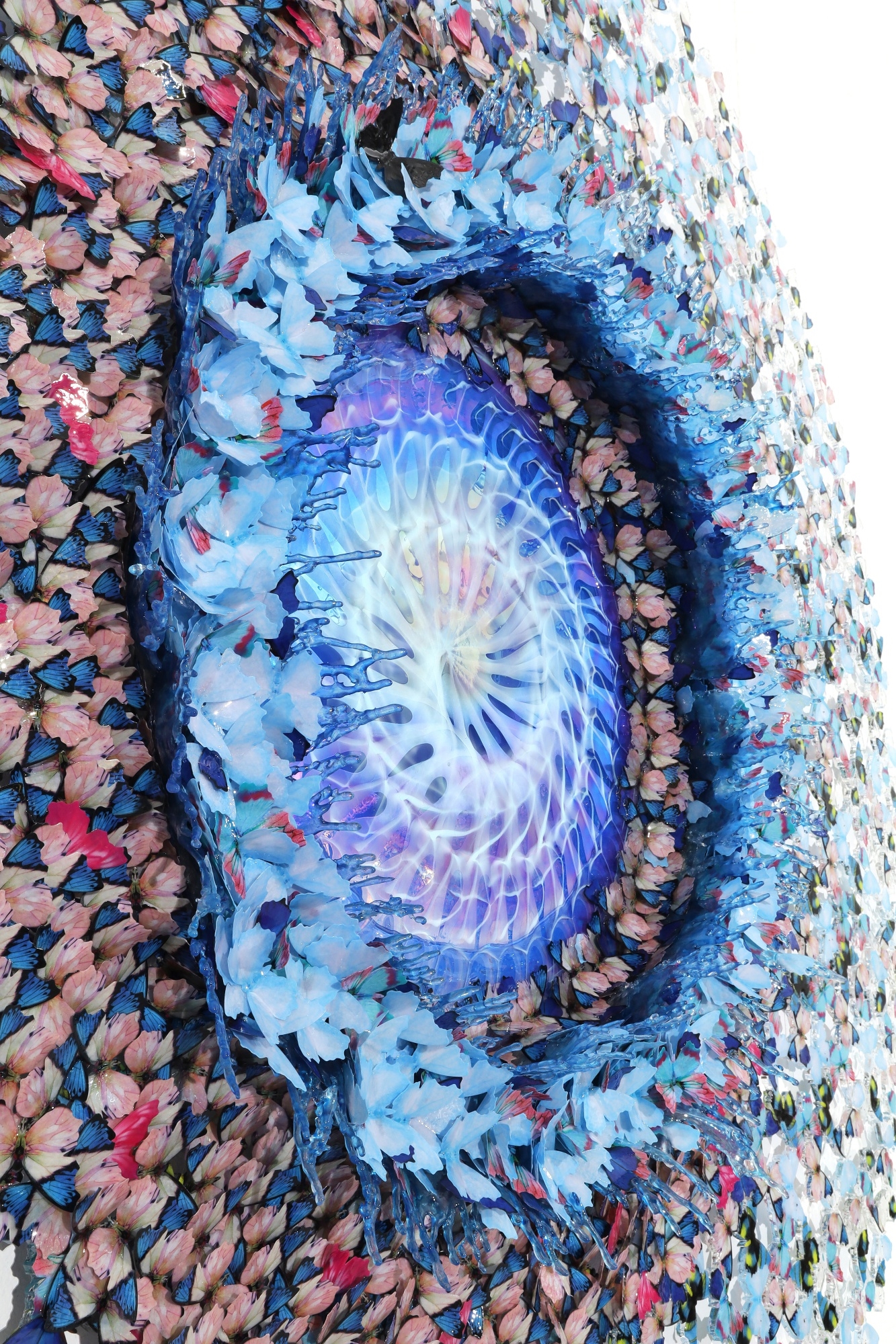 Artwork by Annalù, Annalù (A. Boeretto) | Dreamcatcher Oriental Flower, Made of glass, paper, ink and polycarbonate