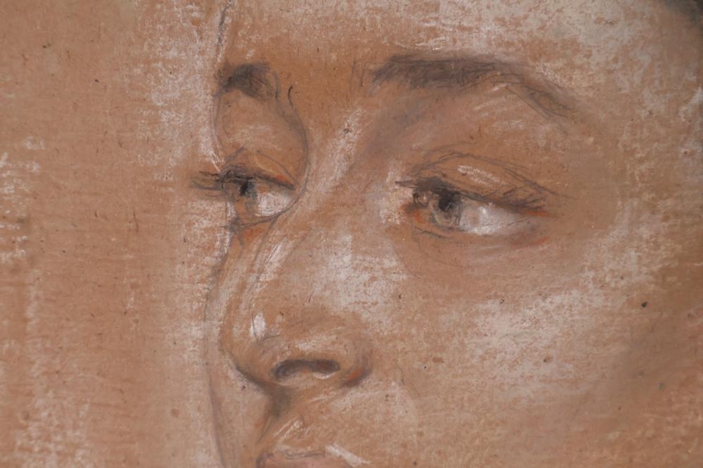 Artwork by Jerome Myers, Mrs. Rindskopf, Made of Pastel And Pencil On Board