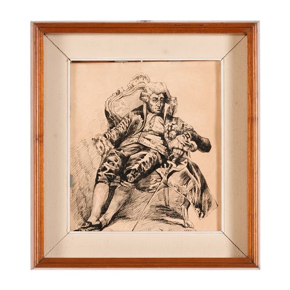 Figura maschile seduta - Mario de Maria