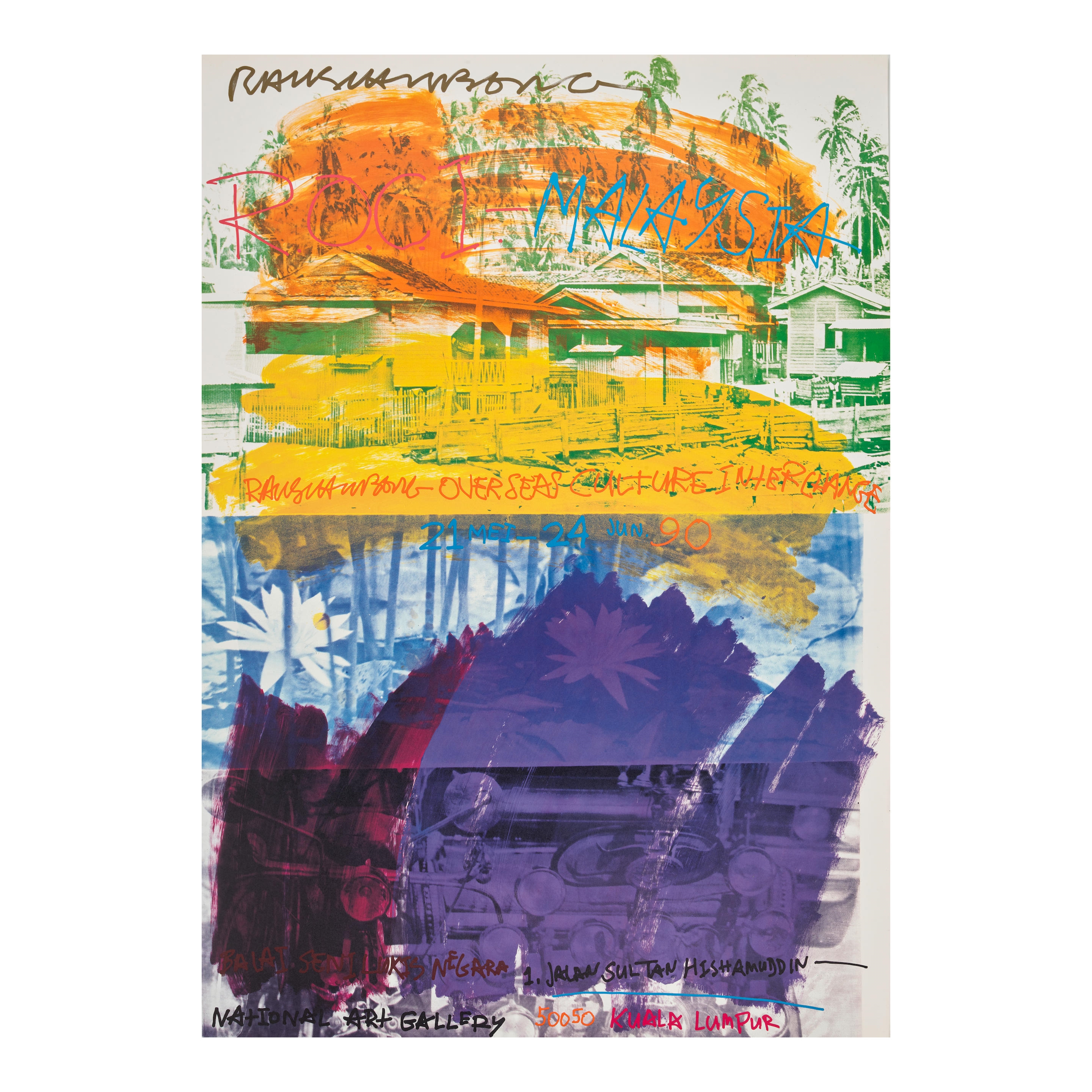 Robert Rauschenberg | Poster for ROCI Malaysia; Poster for ROCI China ...
