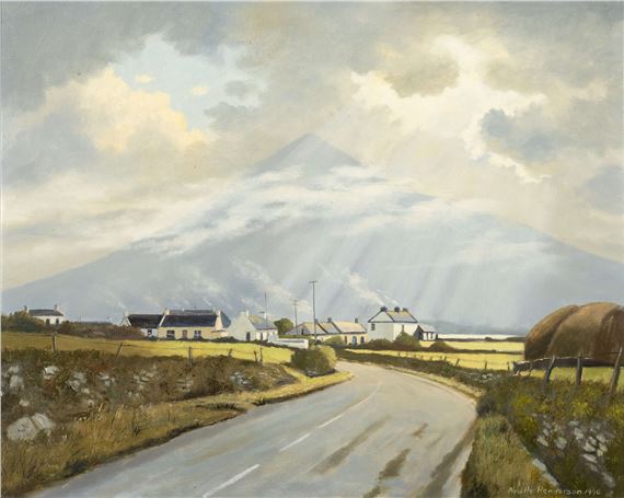 A View towards Croagh Patrick, Co. Mayo by Neville Henderson, 1990
