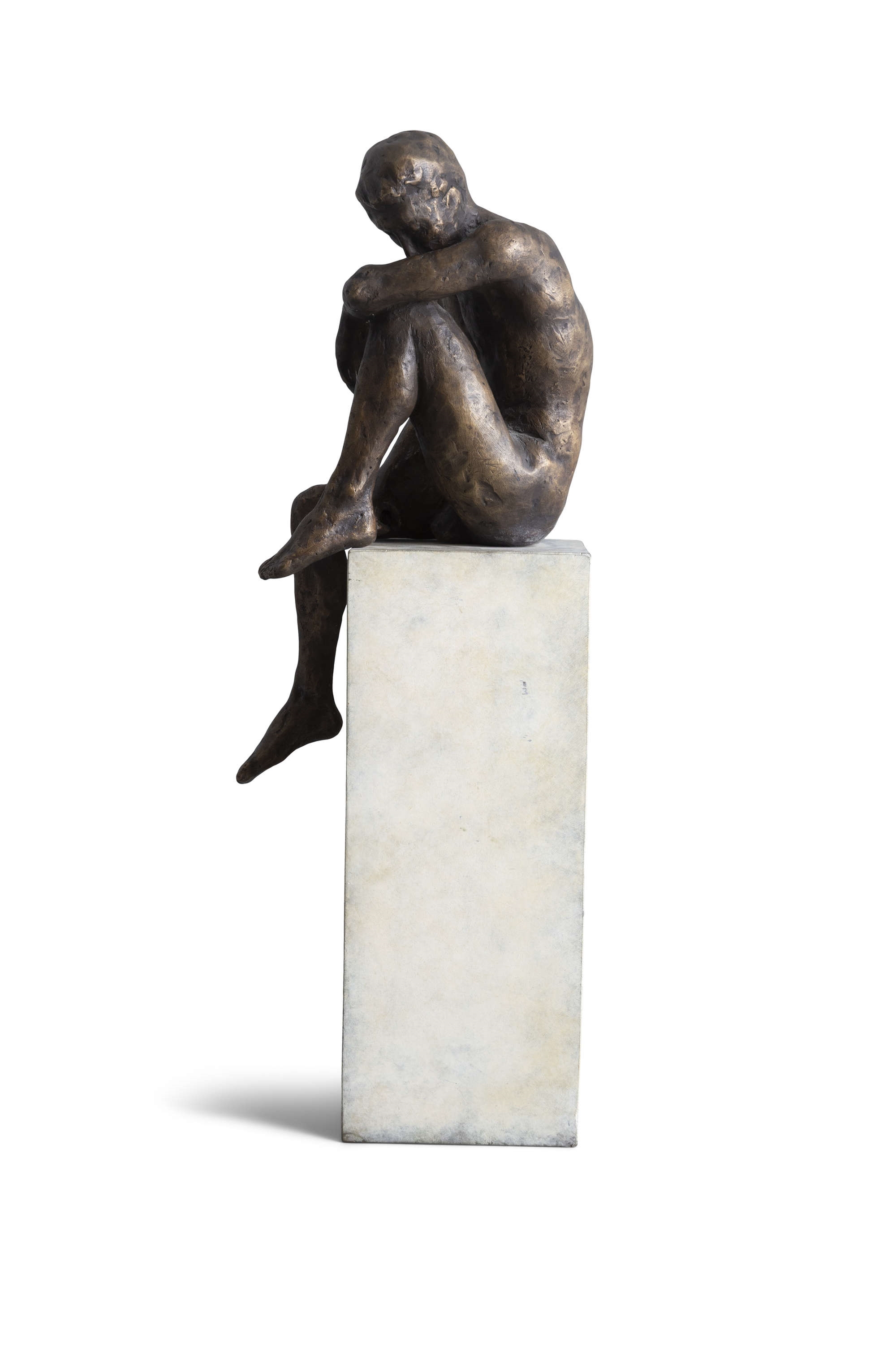 Artwork by Mark Rode, Male Figure, Made of Bronze