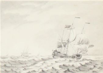 Ship at Sea - Francis Swaine