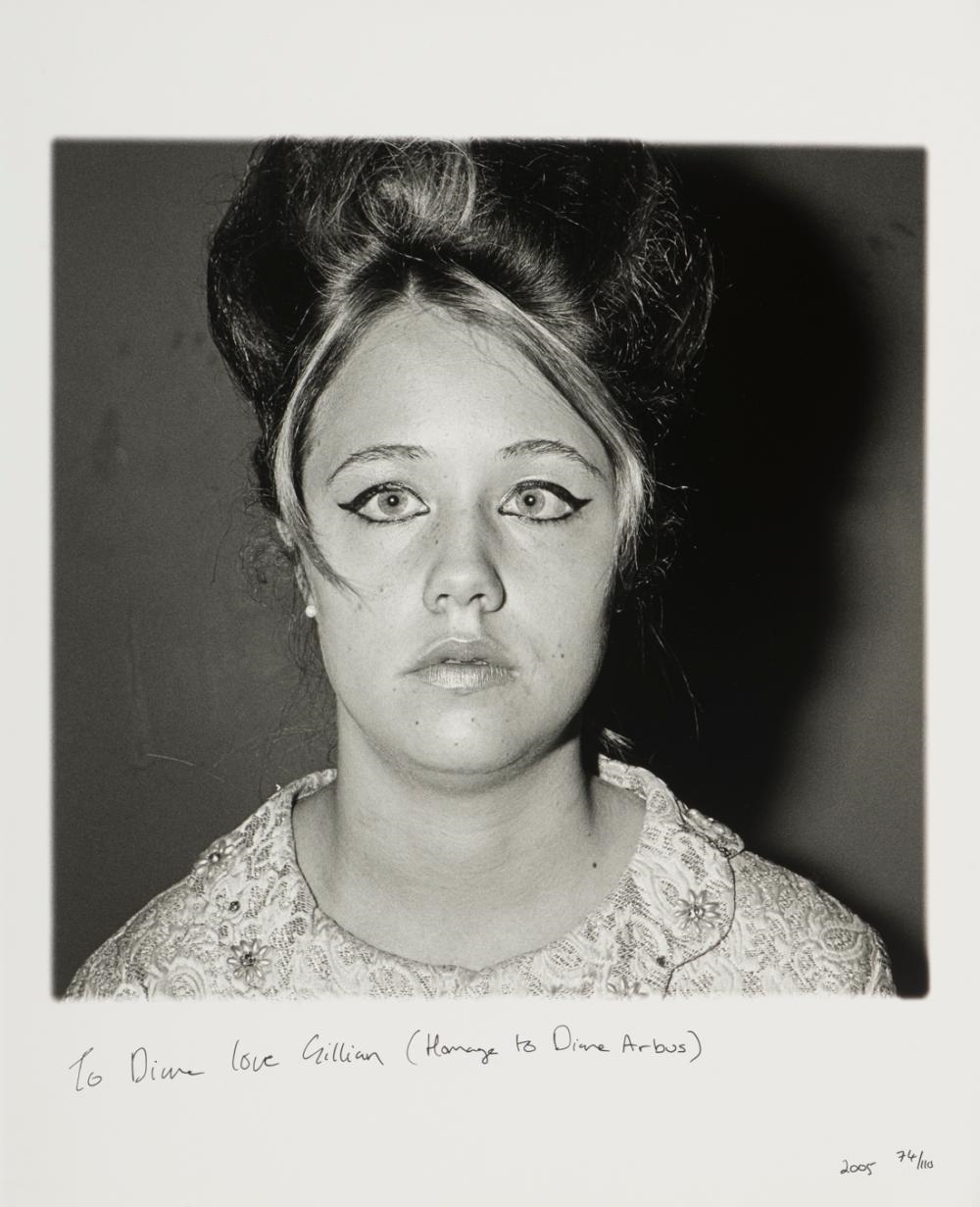 Artwork by Gillian Wearing, To Diane love Gillian (Homage to Diane Arbus, Made of Gelatin Silver Print