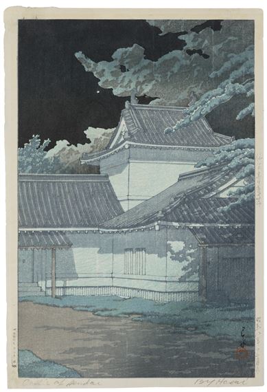 Sendai Aobajo (Aoba Castle in Sendai) by Hasui Kawase, 1933