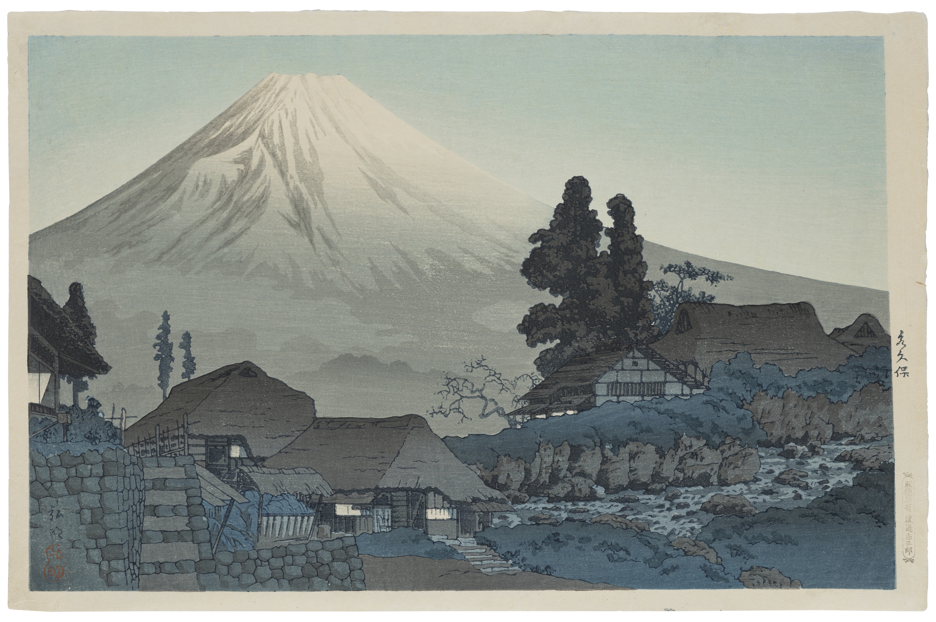 Artwork by Takahashi Shōtei, Mizukubo, Made of Woodblock print