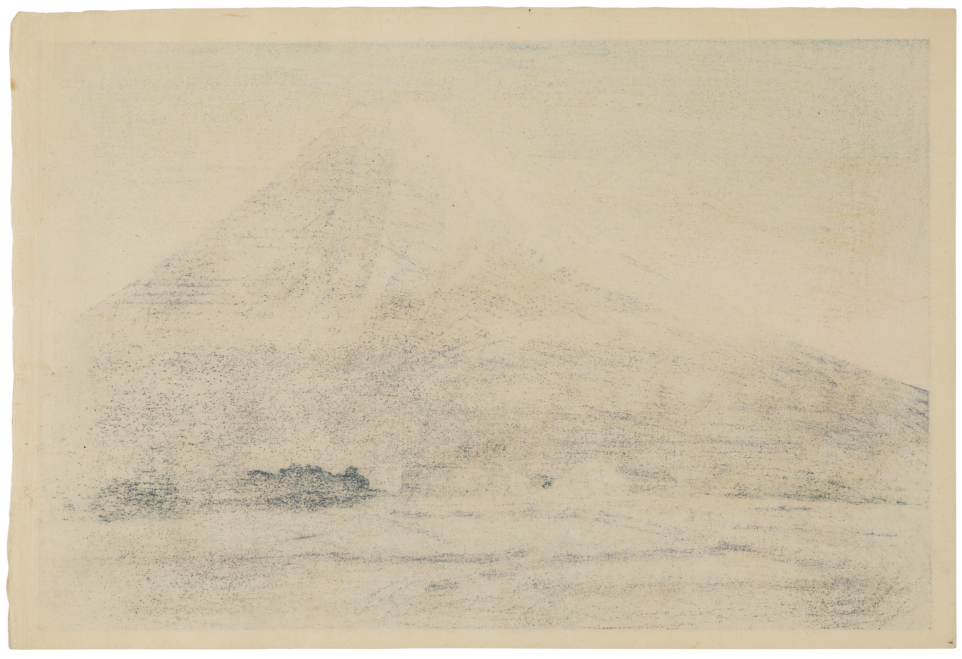 Artwork by Takahashi Shōtei, A group of two prints of Mount Fuji, Made of Woodblock prints