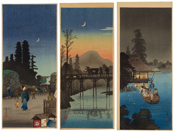 A group of three prints