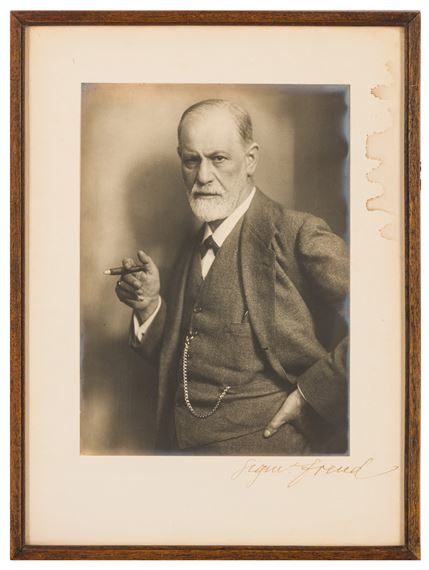 Photographic portrait of Sigmund Freud by Max Halberstadt
