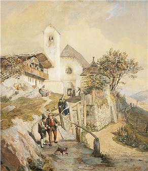 Aquarell - Johann Jacob Gensler