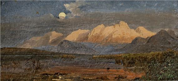 ROTTMANN, CARL (WOHL), 1797 Handschuhsheim - 1850 München, Alpenglühen - Carl Rottmann