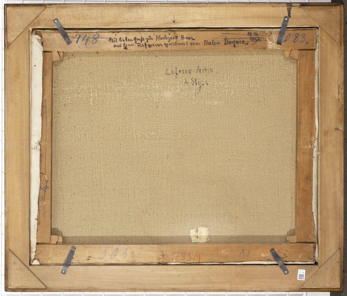 Artwork by Albert Stagura, STAGURA, ALBERT, 1866 Dresden - 1947 Gstadt am Chiemsee, Stromschnellen, Made of Öl auf Leinwand.