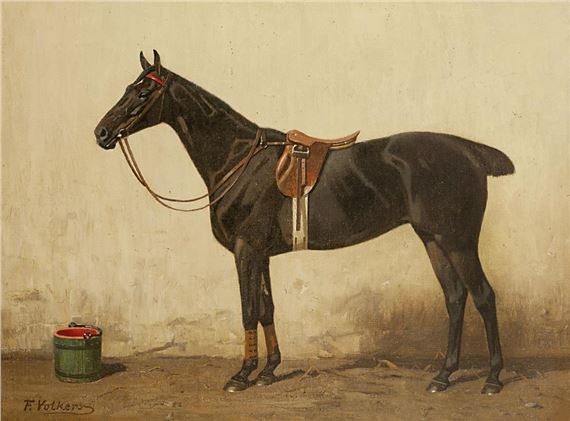 VOLKERS, FRITZ, 1868 Düsseldorf - 1944 Fischenich, Porträt eines Rennpferds - Fritz Volkers