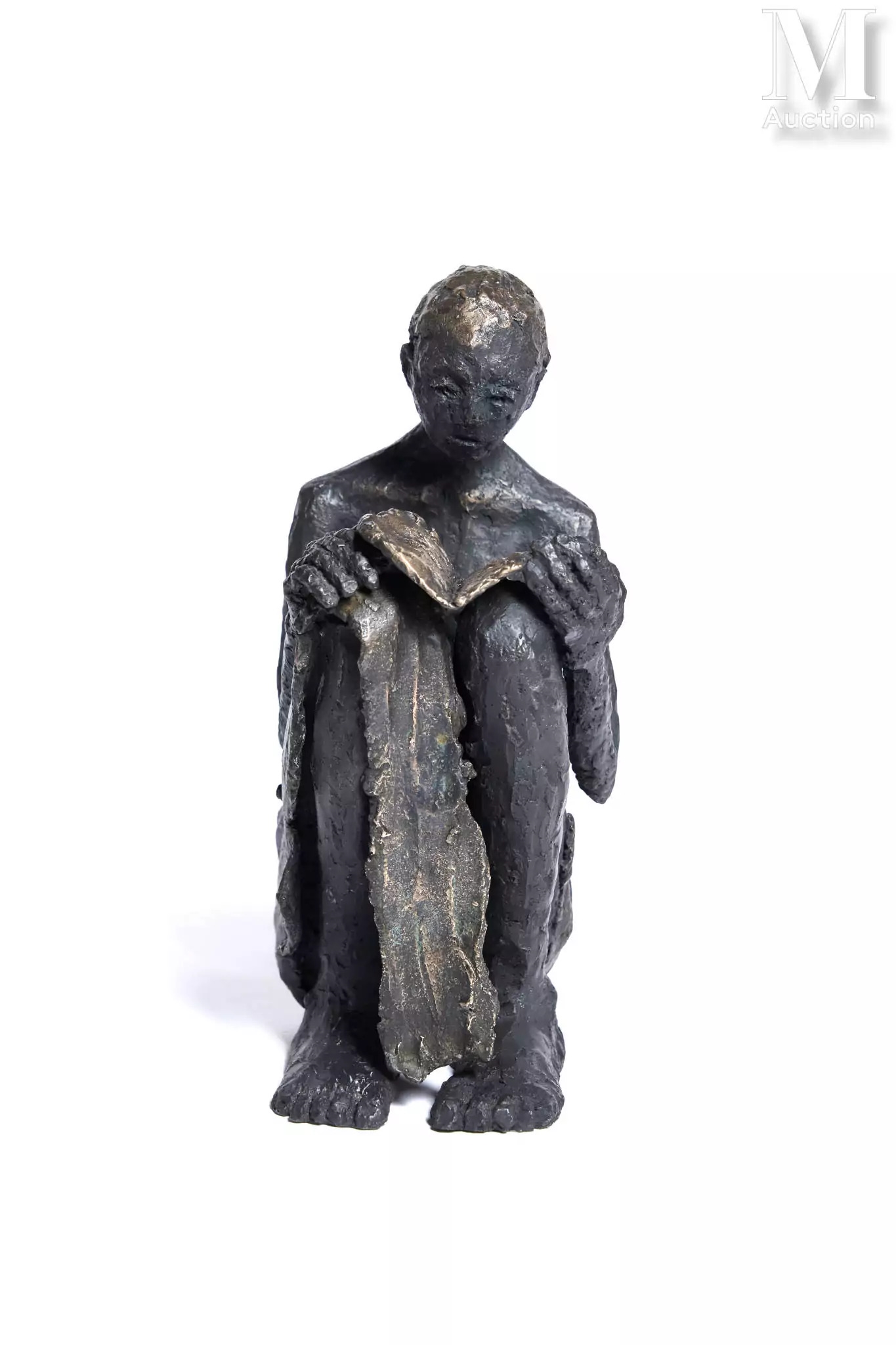 Artwork by Simone Mayor, La lectrice, Made of Bronze