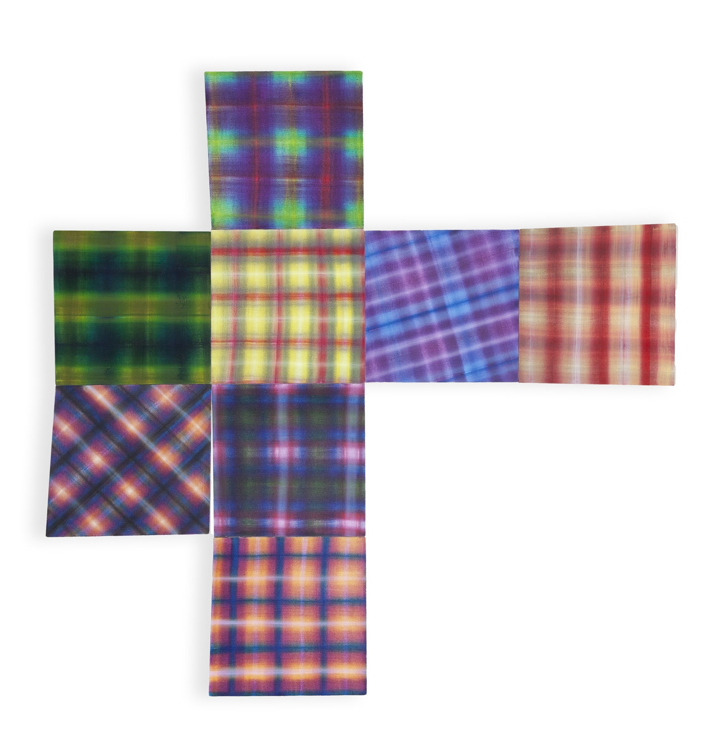 Artwork by Kinga Popiela, Checked #1, Made of Acrylic/Canvas