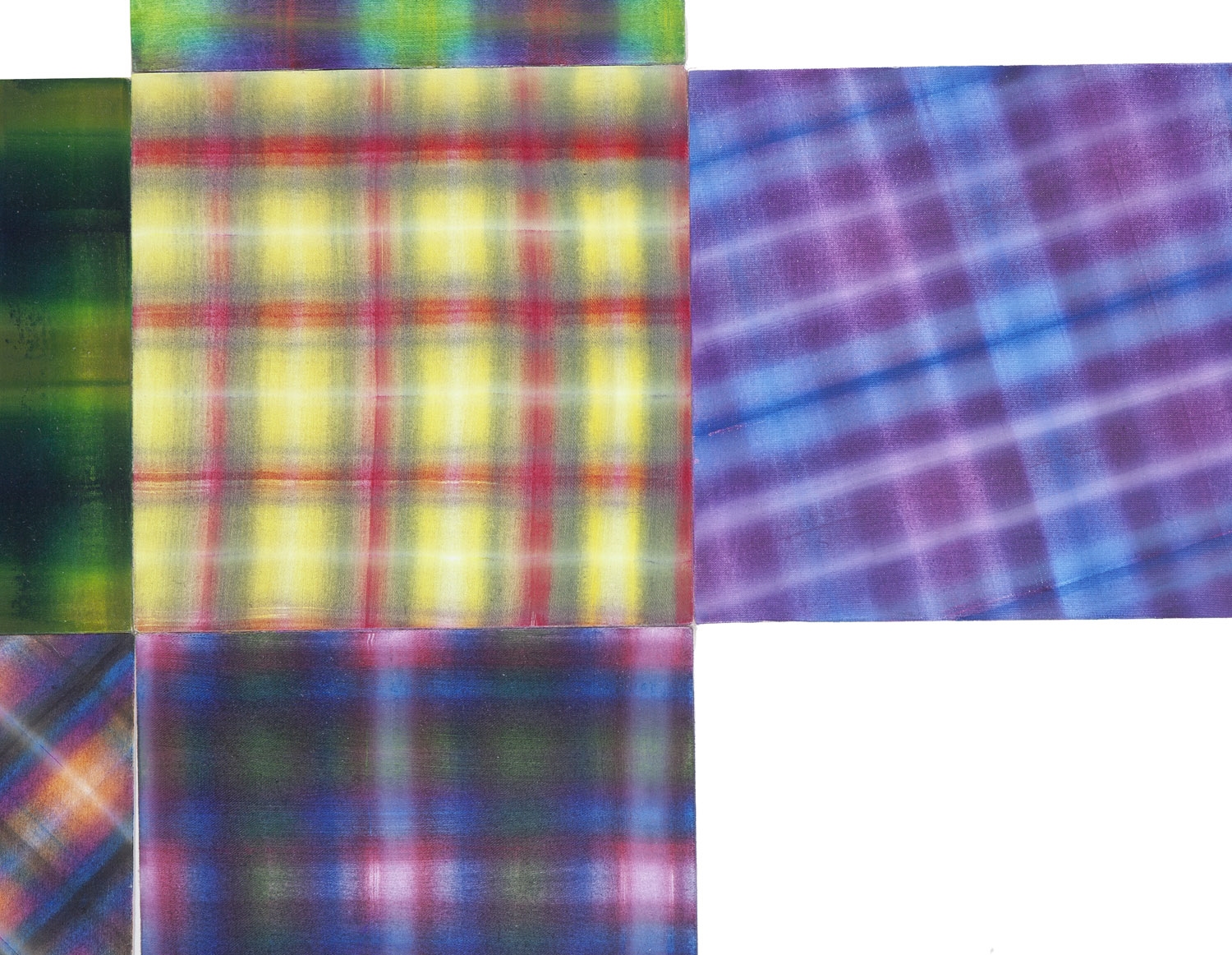 Artwork by Kinga Popiela, Checked #1, Made of Acrylic/Canvas