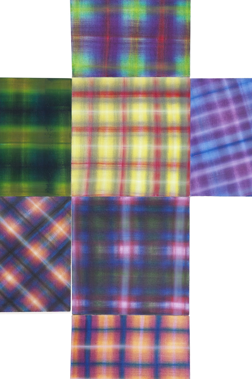 Artwork by Kinga Popiela, Checked #1, Made of Acrylic/Canvas