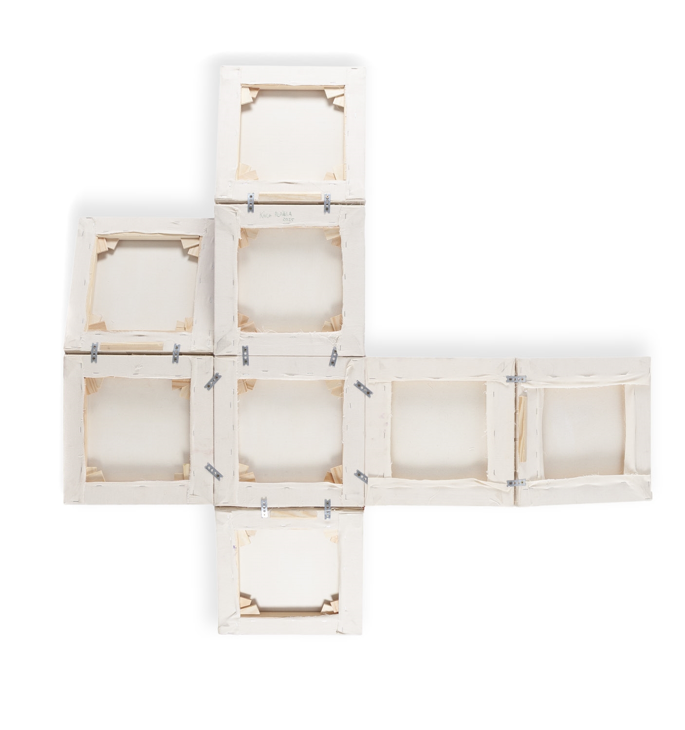 Artwork by Kinga Popiela, Checked #1, Made of Acrylic/Canvas