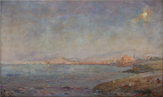 Olga Slom | Landscape with a Bay | MutualArt
