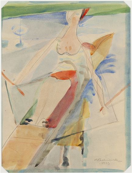 Rowing Woman by Hanna Pachniewska-Betley, 1949