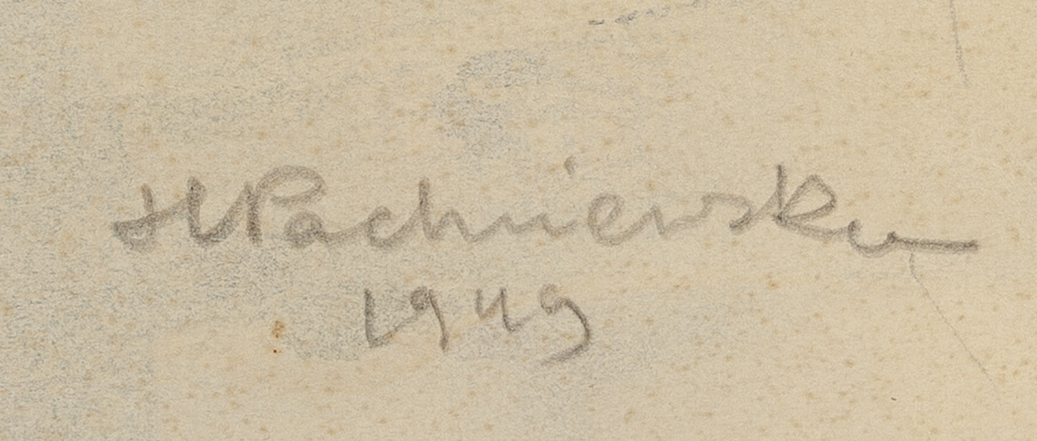 Artwork by Hanna Pachniewska-Betley, Rowing Woman, Made of Watercolour, Ink/Paper