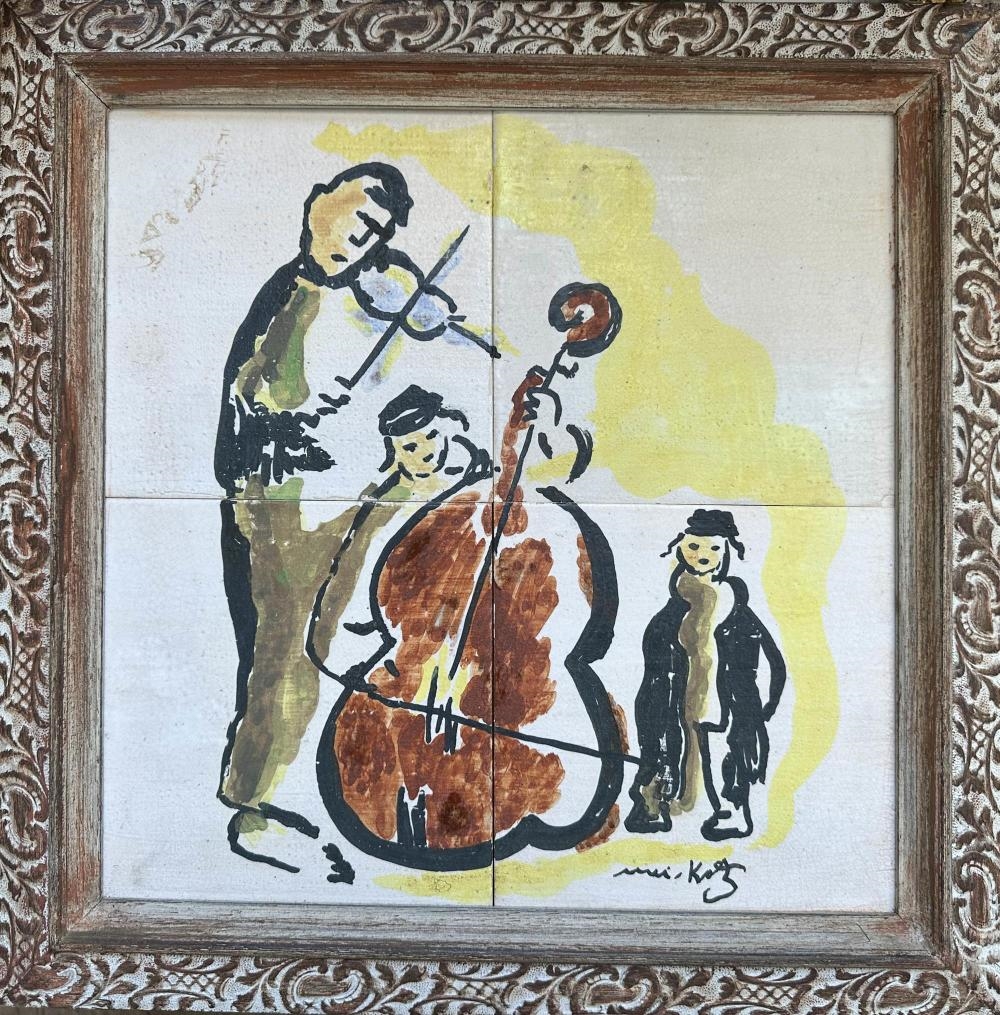 Emmanuel Mané-Katz | Klezmers Ceramic Tiles | MutualArt