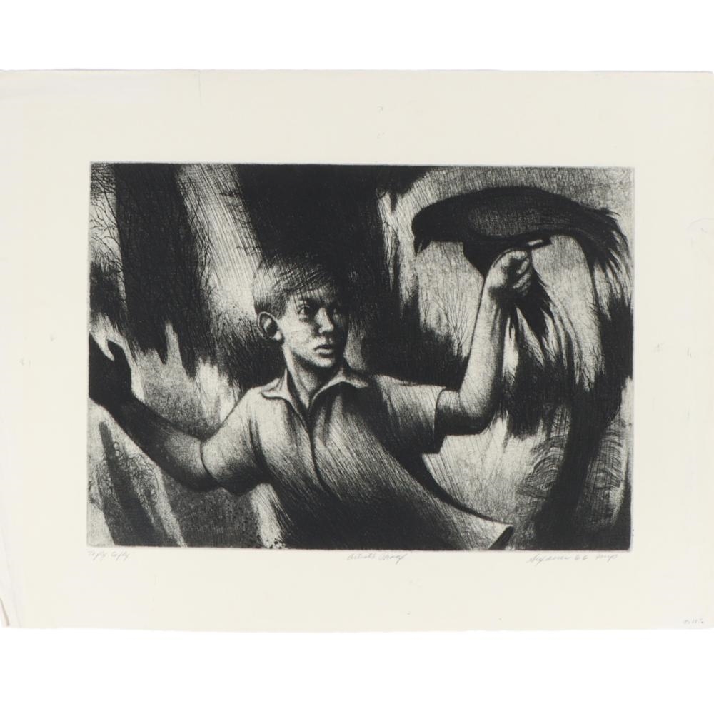 Artwork by Donald Richard Sexauer, To Fly, To Fly, Made of Etching