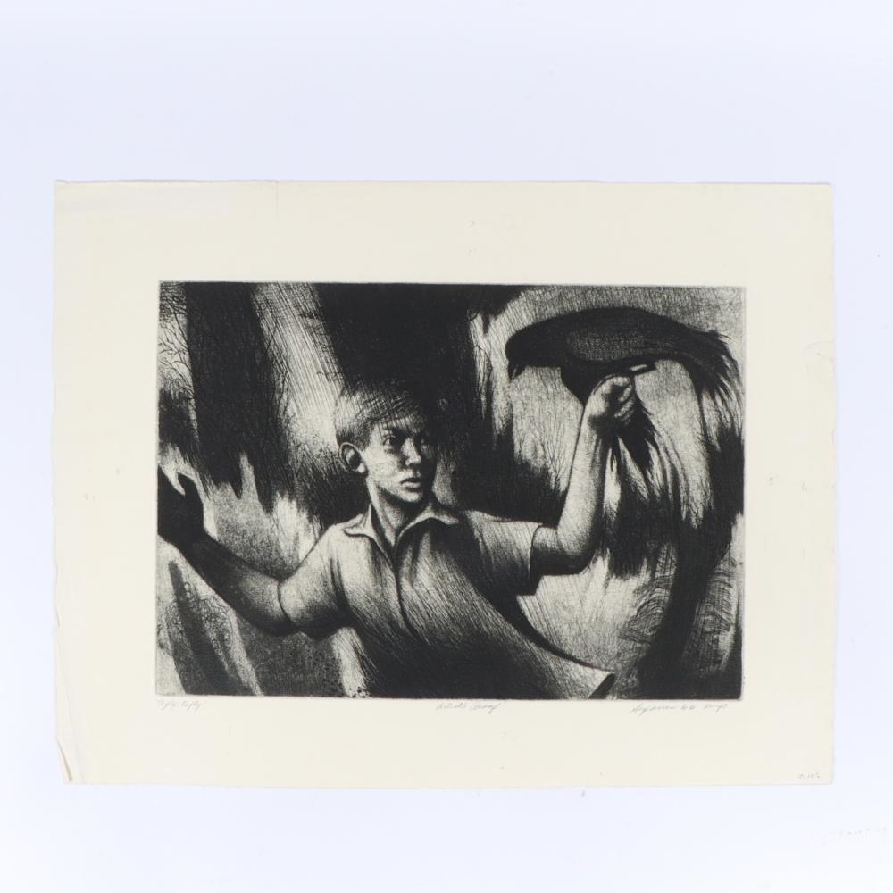 Artwork by Donald Richard Sexauer, To Fly, To Fly, Made of Etching