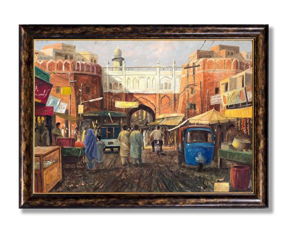 Untitled (Lahore Street Scene) by Mian Amer Mahmood
