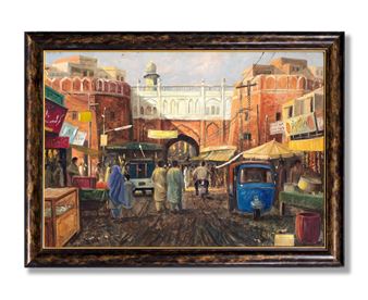 Untitled (Lahore Street Scene) - Mian Amer Mahmood