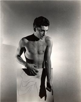George Platt Lynes | Nude portrait of Yul Brynner (1942) | MutualArt