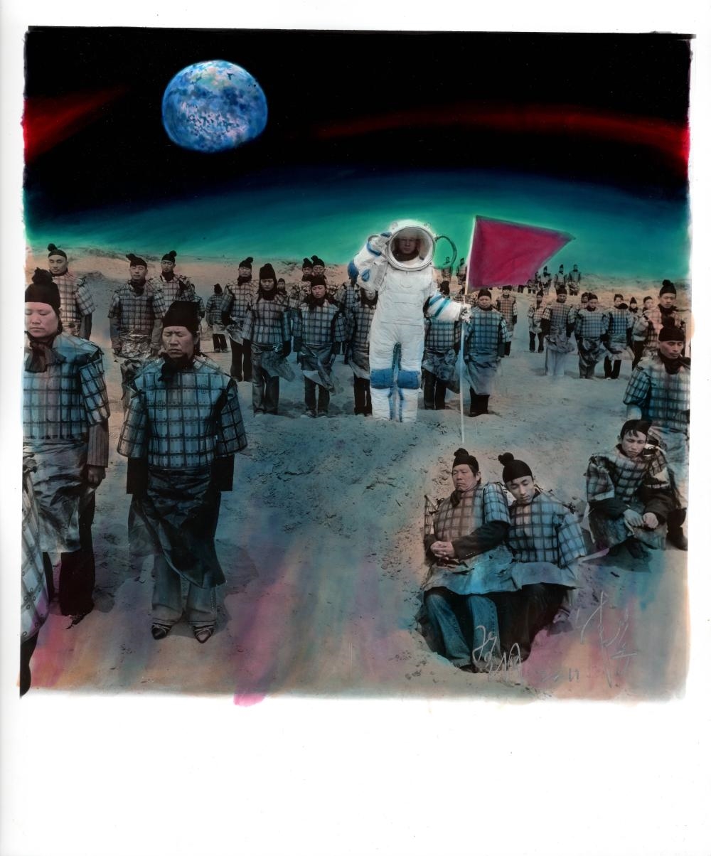 Artwork by Chen Nong, No. 4, from the series 'Lily pound, Made of Hand-Coloured Gelatin Silver Prints