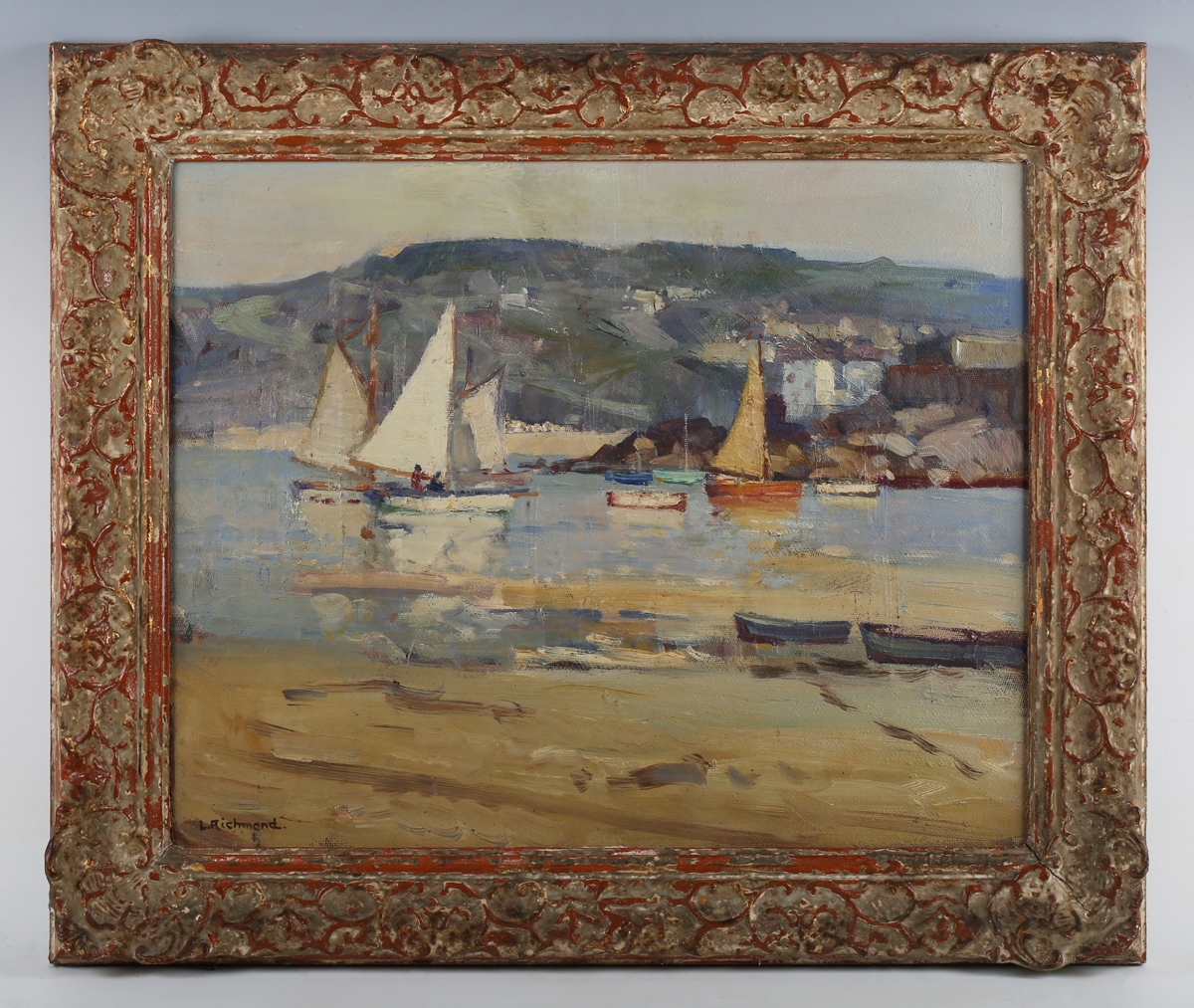 Artwork by Leonard Richmond, St Ives, Cornwall, Made of oil on canvas-board