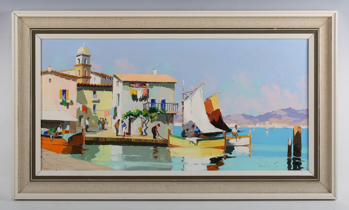 Cecil R. D'Oyly-John | One of the inlets at St Tropez, French Riviera ...
