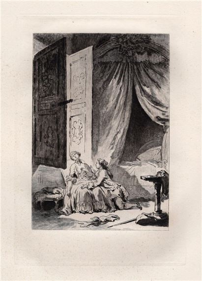 Limited 1800s Etching by Jean-Honoré Fragonard, 1883