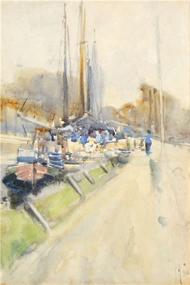 Canal Scene by Frances Hodgkins, 1905