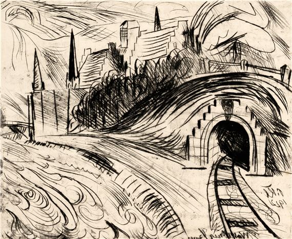 Tunnel bei Wasserburg am Inn by Paul Kleinschmidt, 1922