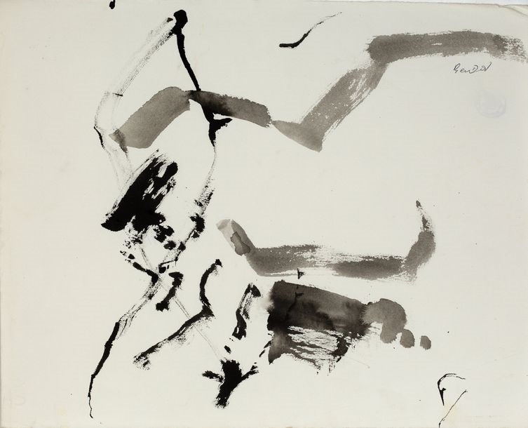 Artwork by Hanna‏ Ben-Dov, Untitled, Made of Indian Inks On Paper And Mixed Media